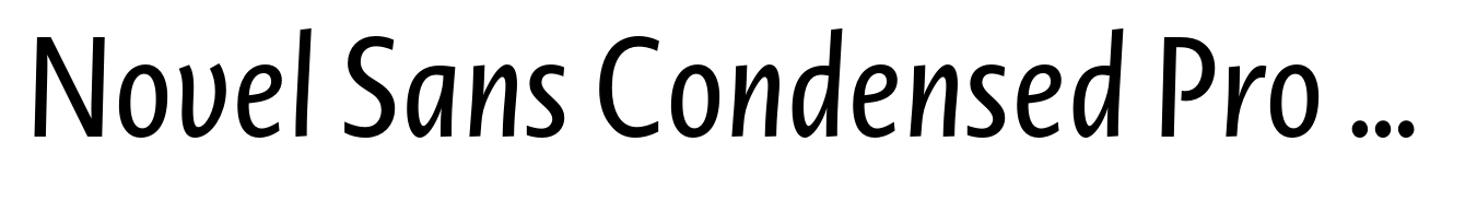 Novel Sans Condensed Pro Italic